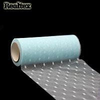 Фатин Реалтекс "Горох" средней жесткости ш.150мм цв.04 светло-голубой