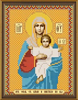 Рисунок на канве для бисера НС 5006 "Божья Матерь Леушинская" 