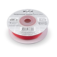 Лента капроновая  3мм OR-25 "Blitz" цв.119 коралловый