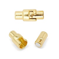 Застежка магнитно-поворотная 4AR358 "Астра" 3*15мм для круглого шнура (2шт) цв.светлое золото