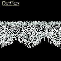 Кружево Realtex "реснички"  90мм 78188-1 (4шт*3м) цв.светло-молочный