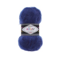 Пряжа Alize "Мохер Classic" (100гр) цв.409 индиго