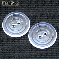 Пуговицы 2 прокола 17мм КЛ 17-2 цв.прозрачный 