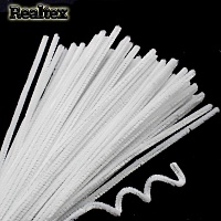 Проволока "Синель" Realtex для творчества N d-6мм 30см (100шт) цв.А-024 белый