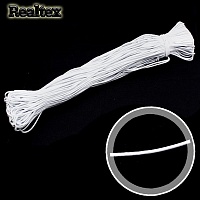  Резинка шляпная 2,0мм (100м) Realtex цв.белый