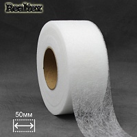  Паутинка  50мм Realtex (64м) цв.белый 