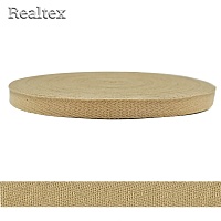 Тесьма киперная 10мм Realtex (50м) цв.10 темно-бежевый