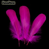 Перо Realtex Гусиное 13-18 см цв.фуксия