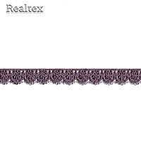 Кружево  гипюр  Realtex  18мм LF-190/CS091 цв.018А черничный йогурт