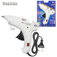 Клеевой пистолет Realtex YB-706 большой цв.белый