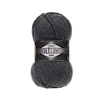 Пряжа Alize "Super Lana Midi" (100гр) цв.182 ср.серый меланж 
