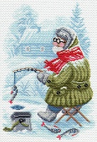 Рисунок на канве МП №1673 "Рыбак" 28х37см