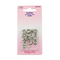 Кнопка рубашечная 11мм 521214 цв.серебро