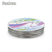 Проволока для рукоделия 0,4мм Realtex (25м) цв.никель