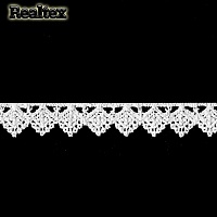 Кружево  гипюр  Realtex  15мм LF-9677 цв.02 белый  