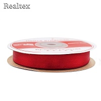 Лента атласная 12мм Realtex (27,4м) цв.064 вишневый