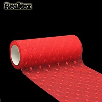 Фатин Реалтекс "Горох" средней жесткости ш.150мм цв.07 красный