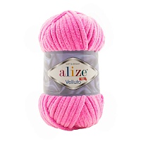 Пряжа Alize "Velluto" (100гр) цв.121 леденец