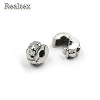 Бусина-стопор 22609 "с сердечками" (2шт)