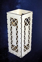 Заготовка для декорирования деревянная Корзина вертикальная 40*15*15см