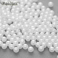 Бусины без отверстия Реалтекс 4мм 500гр цв.33 белый