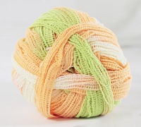 Пряжа "Оливия" (0,5кг) цв.3608 салат/оранж/желтый