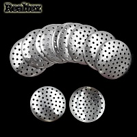 Заготовка для броши Реалтекс круглая перфорированная 25мм цв.никель