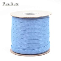 Шнур плоский 06с2341 14мм цв.001 голубой