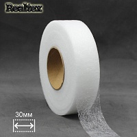  Паутинка 30мм Realtex (64м) цв.белый 