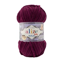 Пряжа Alize "Velluto" (100гр) цв.111 сливовый