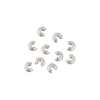 Кримп "Zlatka" FMK-X01 покрывной 4*2,5мм цв.01 серебро