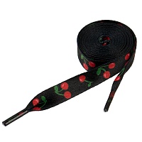 Шнурки 10мм SHL-01/10 (5пар) цв.09 чёрный (вишня красная)
