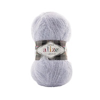 Пряжа Alize "Мохер Classic" (100гр) цв.224 светло-серый