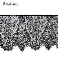  Кружево Реалтекс "реснички" 250мм DSM 78618 цв.черный