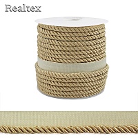 Кант витой мебельный Realtex 4мм (18,3м) цв.18 светло-бежевый