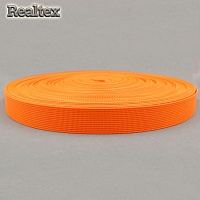  Лента ременная Realtex Premium 25мм (45,7м) цв.27 оранжевый неон
