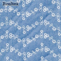 Ткань джинс FD "Волна" 25999 цв.голубой