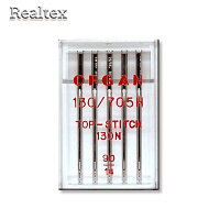 Иглы БШМ ORGAN TOP STITCH №090 в пенале (5игл) 