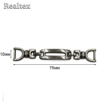 Украшение пришивное VB 8"Forsade" (4шт) цв.шлифованный черный никель