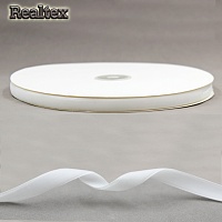 Лента бархатная RS 10мм цв.белый