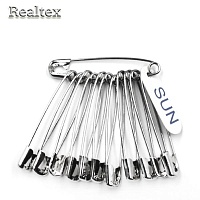 Булавки английские "Realtex" SUN №3 45мм цв.никель 