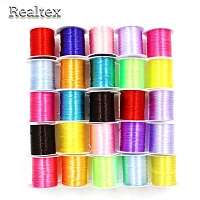Нить-резинка без оплетки Realtex 0,6мм (25шт*9,1м) цв.ассорти