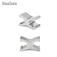 Ограничитель Realtex нижний для молний металл. Т.5 (100шт) цв.никель 