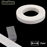 Сетка клеевая на бумаге  15мм Realtex (45,7м) цв.белый