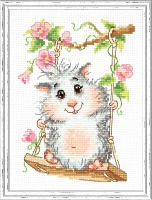  Набор для вышивания "Чудесная игла" 19-13 "На качельках" 12*17см