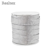 Галун Realtex металлизированный 15мм цв.серебро
