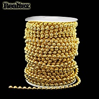 Бусины тесьма Realtex  6мм цв.золото