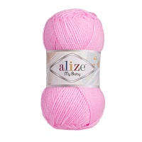 Пряжа Alize "My Baby" (50гр) цв.191 розовый