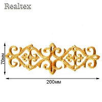 Термоаппликации орнамент Реалтекс R-1888 цв.золото