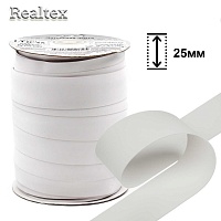 Резинка латексная 25мм LTB-25 плоская (50м) цв.белый
